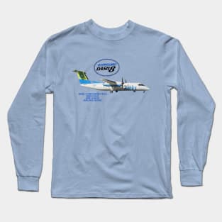 dash 8 aircraft design Long Sleeve T-Shirt